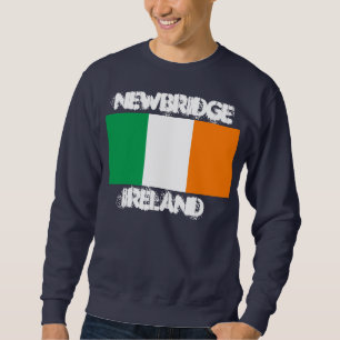 Sweatshirt Newbridge, Irlande avec drapeau irlandais