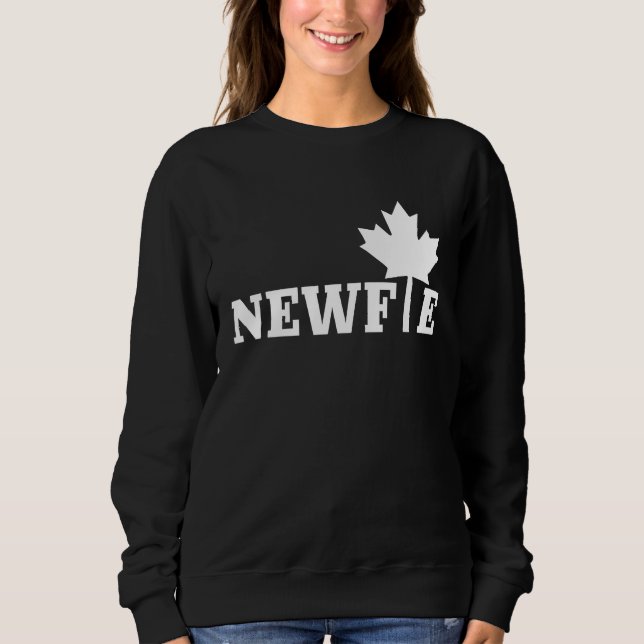 Sweatshirt Newfoundland Newfie Maple Leaf Canada Canadian Fla (Devant)