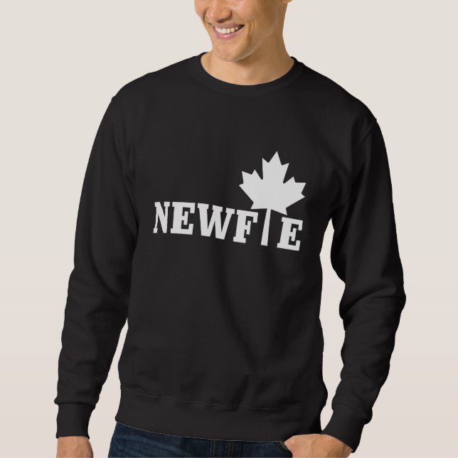 Sweatshirt Newfoundland Newfie Maple Leaf Canada Canadian Fla (Devant)