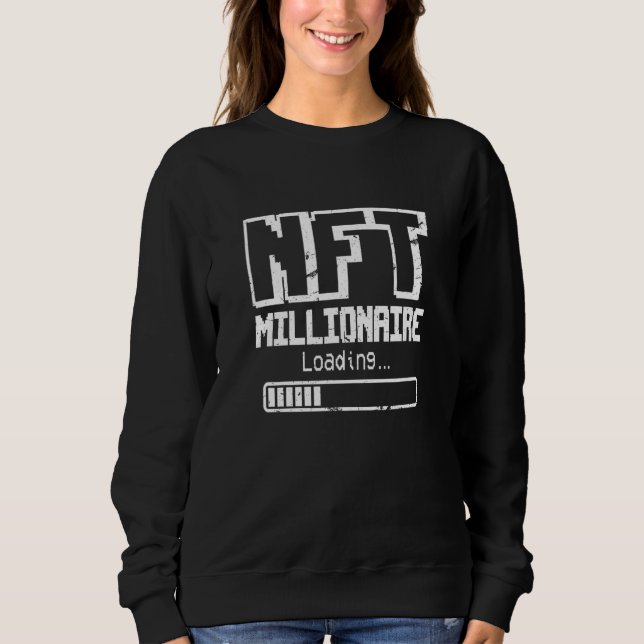 Sweatshirt Nft Millionaire Chargement de Defi Virtual Trader (Devant)