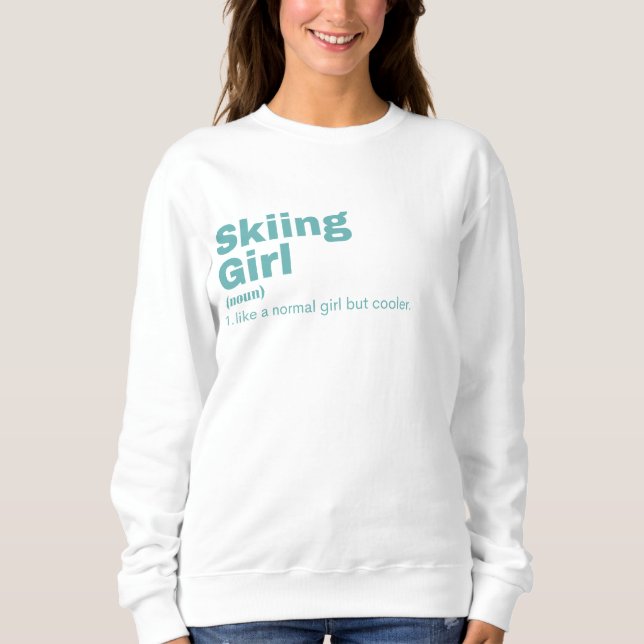 Sweatshirt ng Girl - Ski (Devant)