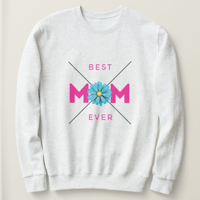 Sweatshirt Nice Design Texte Aimez-Vous Maman Avec Coeur (Design devant)