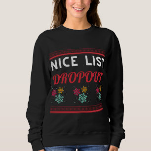Sweatshirt Nice Liste Départ Noël Funny Films XMas Paja