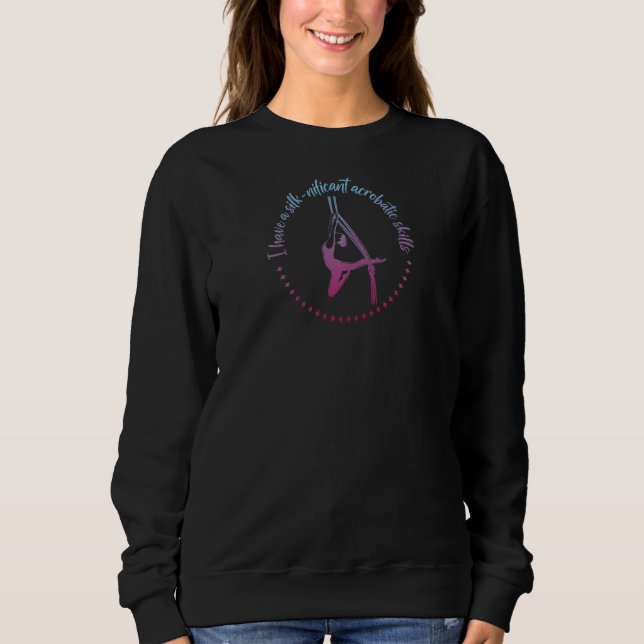 Sweatshirt Nificant de soie aérienne acrobatique (Devant)