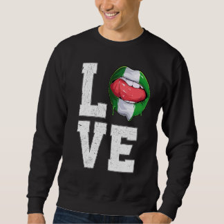 Sweatshirt Nigeria Flag Football Fan Love Nigerian