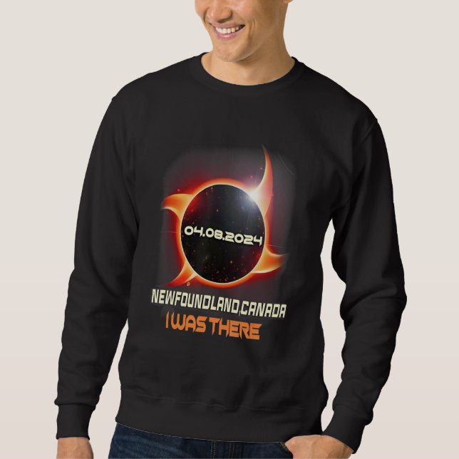 Sweatshirt Ninja Shuriken Total Solar Eclipse 2024 Newfoundla (Devant)