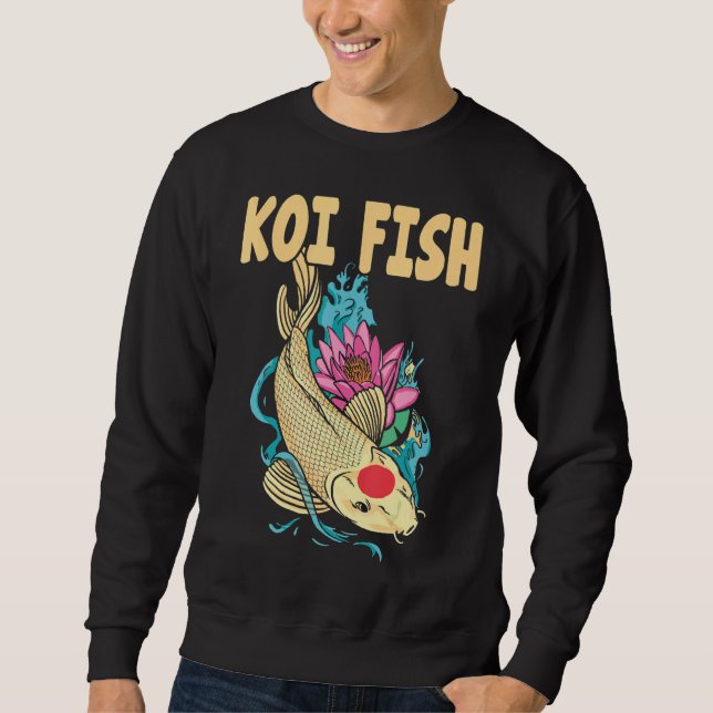 Sweatshirt Nishikigoi japonais traditionnel Koi Poisson Koi P (Devant)