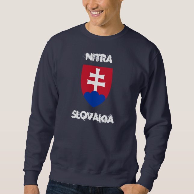 Sweatshirt Nitra, Slovaquie avec armoiries (Devant)