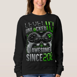 Sweatshirt Niveau 10 déverrouillé stupéfiant depuis 2012 10e 