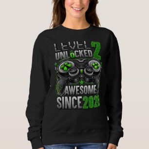 Sweatshirt Niveau 2 Déverrouillé Awesome depuis 2020 2e anniv