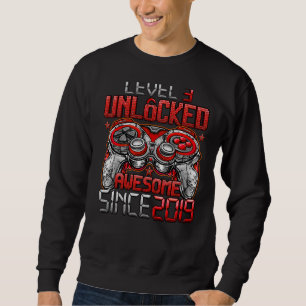Sweatshirt Niveau 3 déverrouillé stupéfiant depuis 2019 3e an