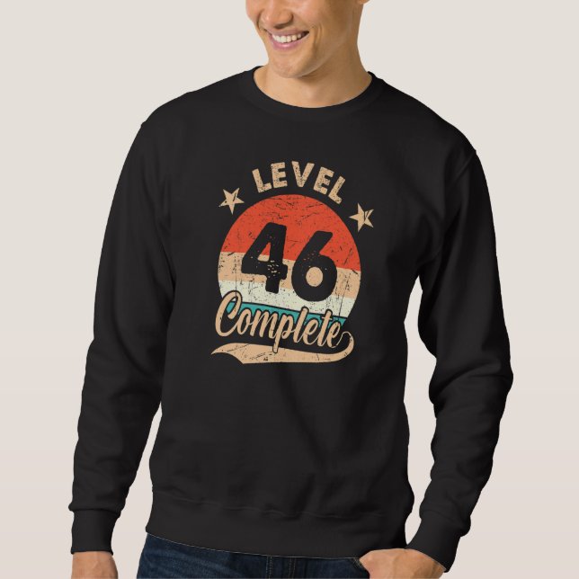 Sweatshirt Niveau 46 Complet Rétro 46e anniversaire Mariage F (Devant)