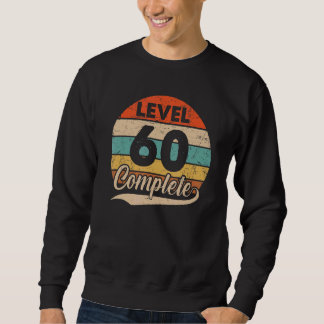 Sweatshirt Niveau 60 Terminer 60e anniversaire Mariage pour l