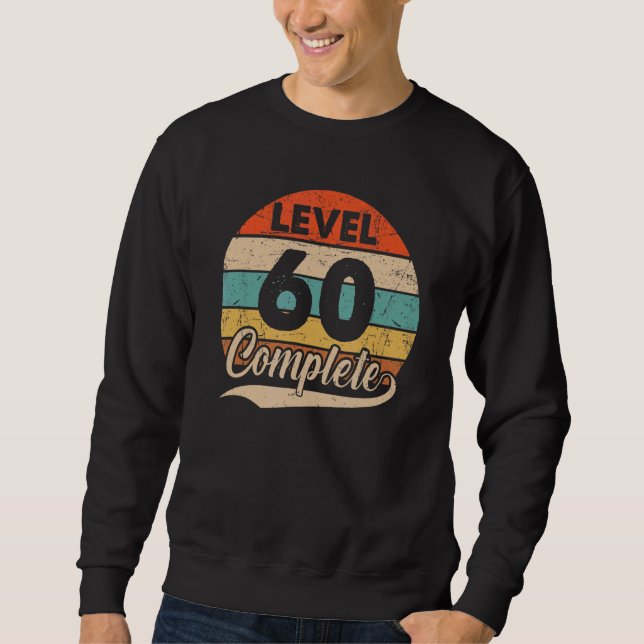 Sweatshirt Niveau 60 Terminer 60e anniversaire Mariage pour l (Devant)