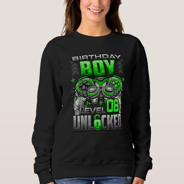 Sweatshirt Niveau 8 déverrouillé stupéfiant depuis 2014 8e an (Devant)