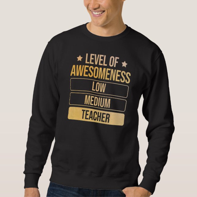 Sweatshirt Niveau De Connaissance Enseignant (Devant)