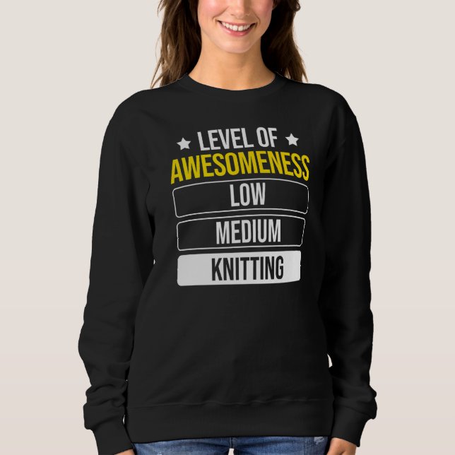 Sweatshirt Niveau De Connaissance Tricot (Devant)