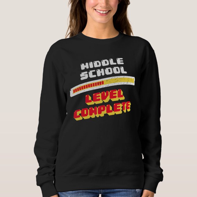 Sweatshirt Niveau intermédiaire Terminé 8e année d'études (Devant)