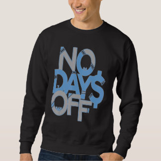 Sweatshirt No Days Off Clothes & Gear Blue & Gray Print Motiv