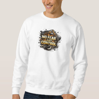 Sweatshirt No Fear Just Control Excavator Operator