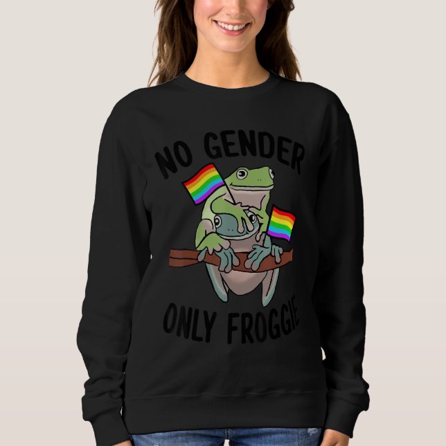 Sweatshirt No Gender Only Froggie Proud Gay LGBT (Devant)