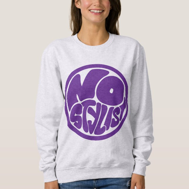 Sweatshirt NO STYLIST single purp emblem T-Shirt (Devant)