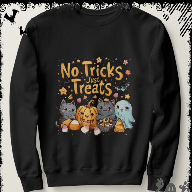 Sweatshirt No Tricks Just Treats | ExDesigner | Halloween (Créateur téléchargé)