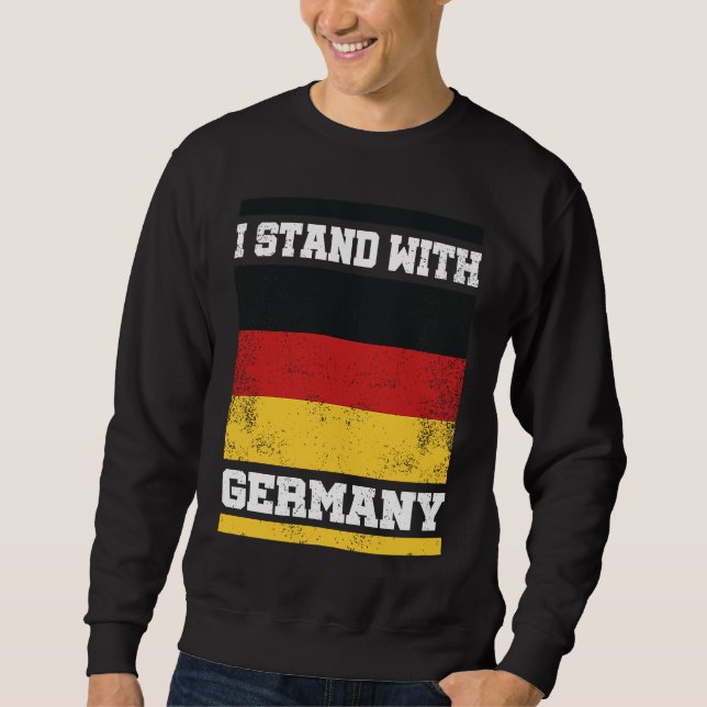 Sweatshirt No war in europe I Deutschland Flagge I I stand wi (Devant)
