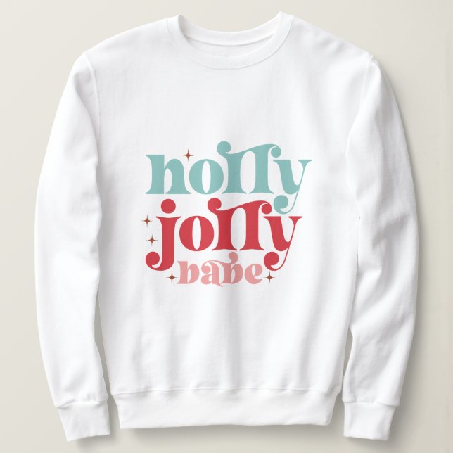 Sweatshirt Noël à Holly Jolly Baby (Design devant)
