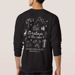 Sweatshirt Noël au groupe de cabane de famille appariée