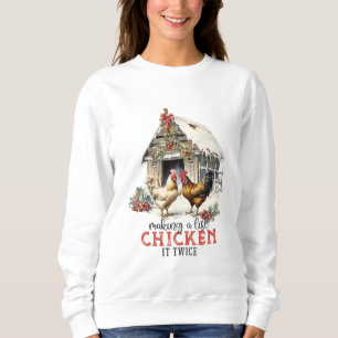 Sweatshirt Noël au poulet mignon