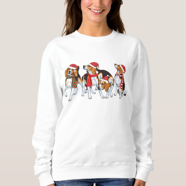 Sweatshirt Noël Beagle (Devant)