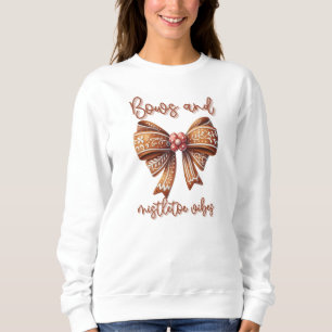 Sweatshirt Noël Bow Noël Ginger Pread Bow Festif