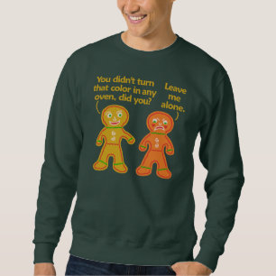 Sweatshirt Noël bronzage de faux drôle de pain d'épice lai