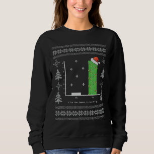 Sweatshirt Noël Carol Math Bar Graphe de Noël laid