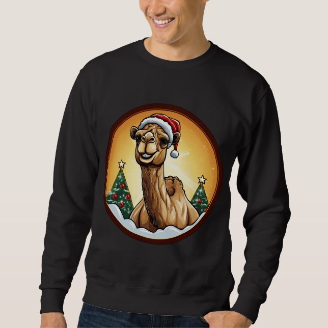 Sweatshirt Noël chameau (Devant)