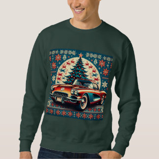 Sweatshirt Noël Christmas Chevrolet Corvette 1957
