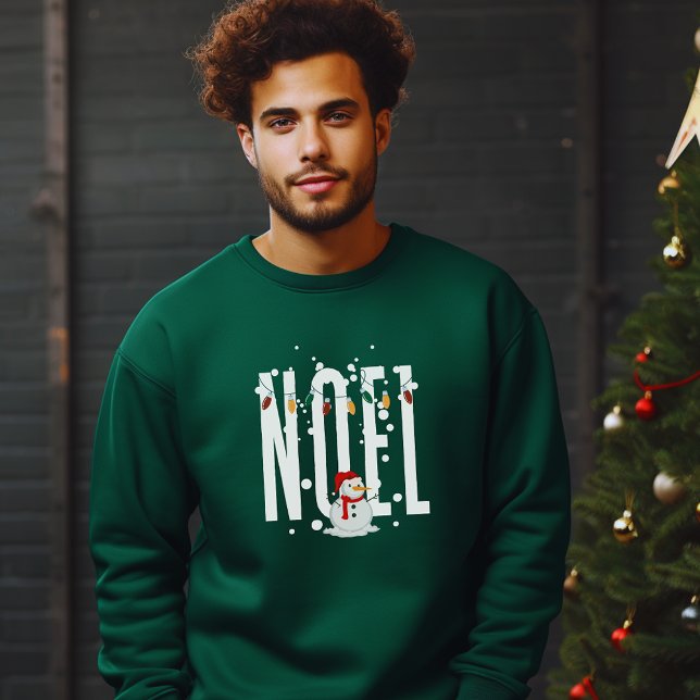 Sweatshirt Noel Christmas Citation Snowman White Typographie (Créateur téléchargé)