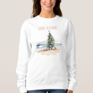 Sweatshirt Noël côtier sur la plage Joyeux Beachmas