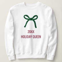 Noël Cowgirl Burgundy Vert Bow Cadeaux Personnalis