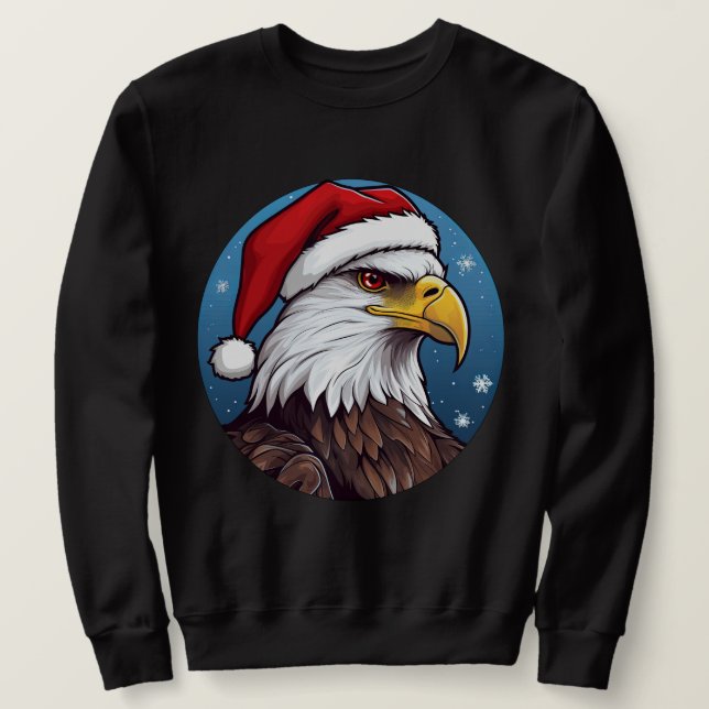 Sweatshirt Noël d'aigle (Design devant)