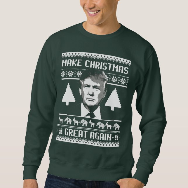 Sweatshirt Noël d'atout - rendez Noël grand encore (Devant)