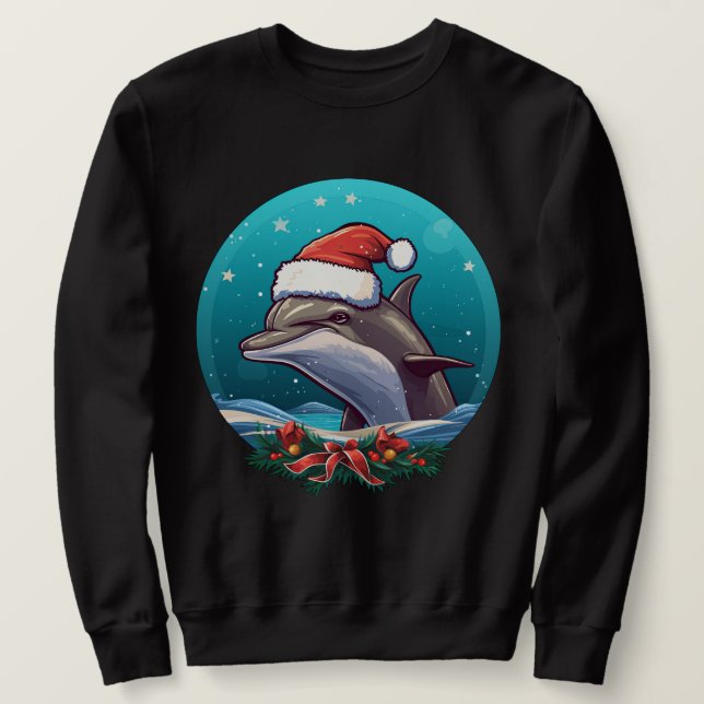 Sweatshirt Noël dauphin (Design devant)