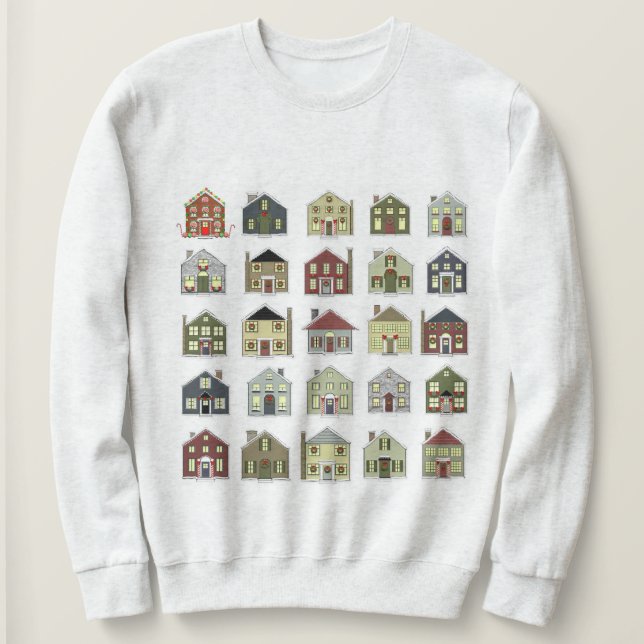 Sweatshirt Noël de l'agent immobilier (Design devant)