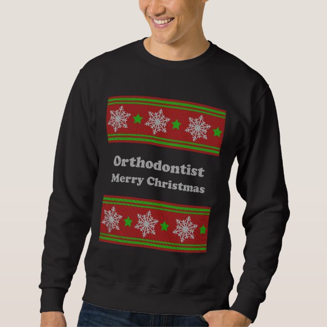 Sweatshirt Noël de l'église orthodontiste (Devant)