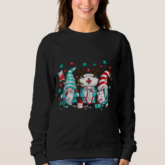 Sweatshirt Noël de l'infirmière Elf (Devant)