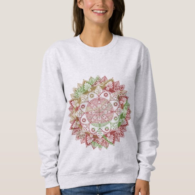 Sweatshirt Noël de Mandala (Devant)