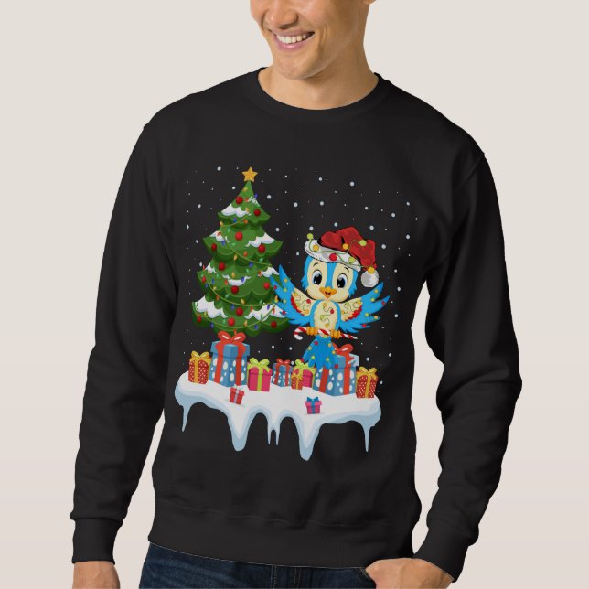 Sweatshirt Noël de Noël de Noël de l'arbre d'éclairage de Noë (Devant)