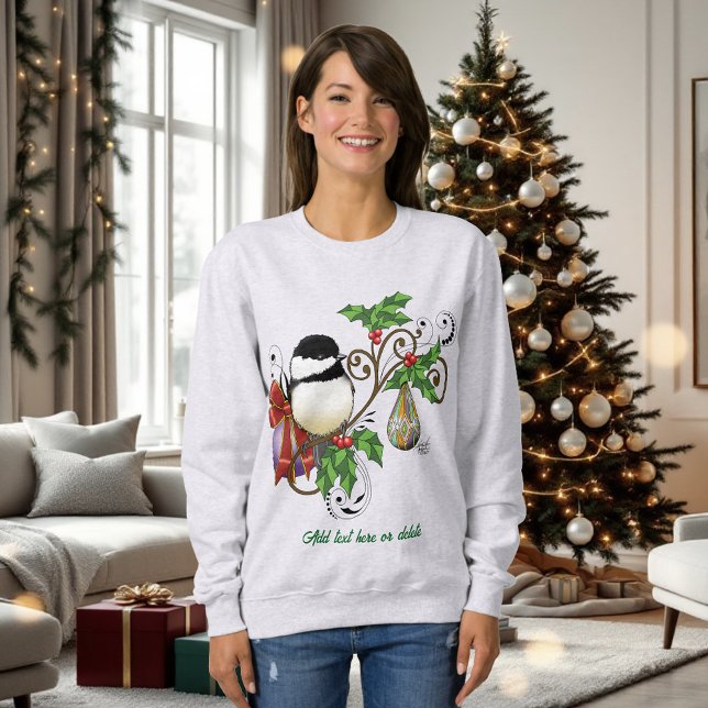 Sweatshirt Noël de poulet d'hiver (Créateur téléchargé)