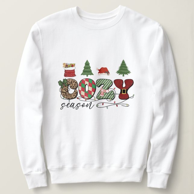 Sweatshirt Noël de saison cosy (Design devant)